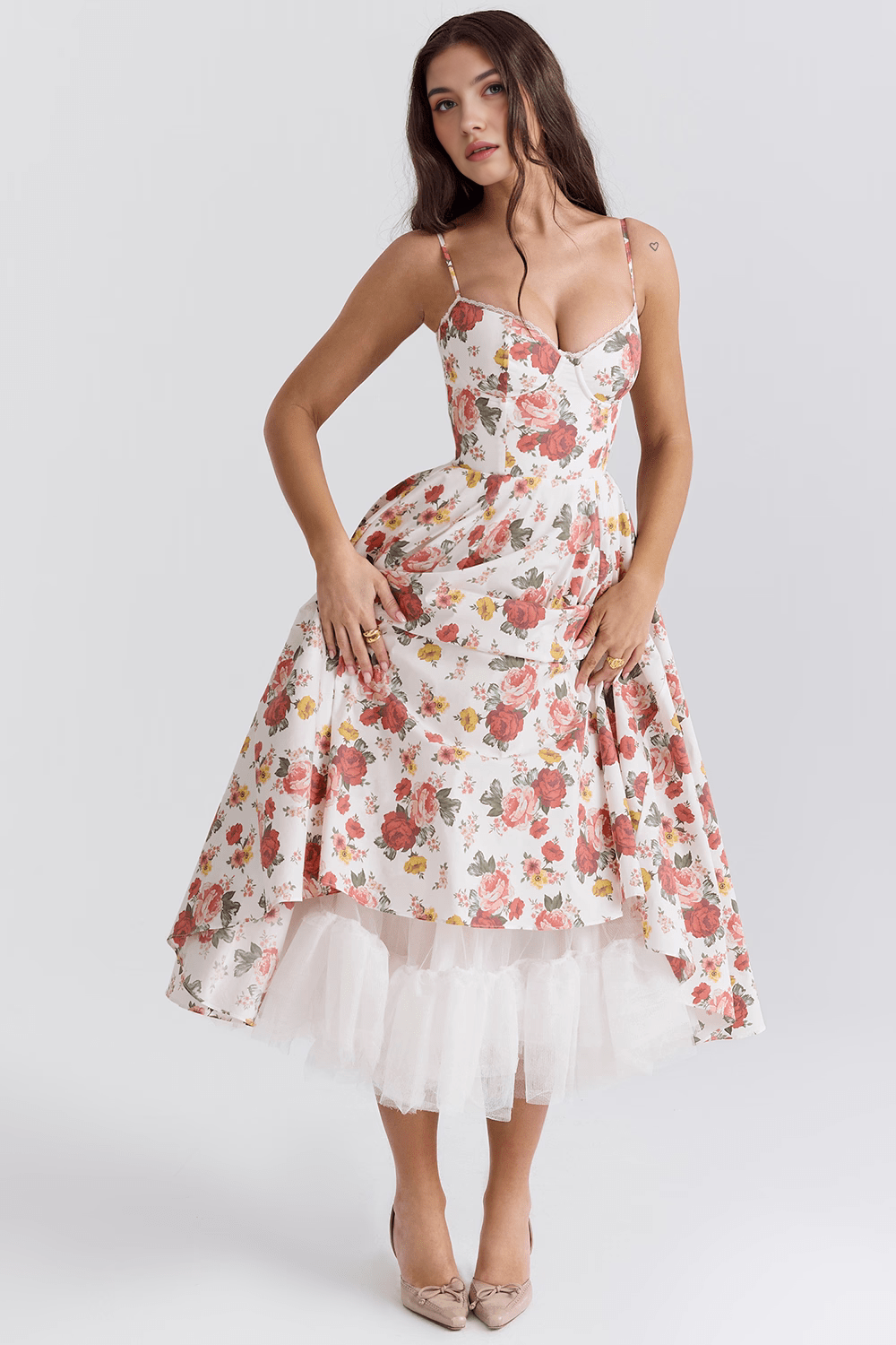 Cloe Midi Dress - Double Layer