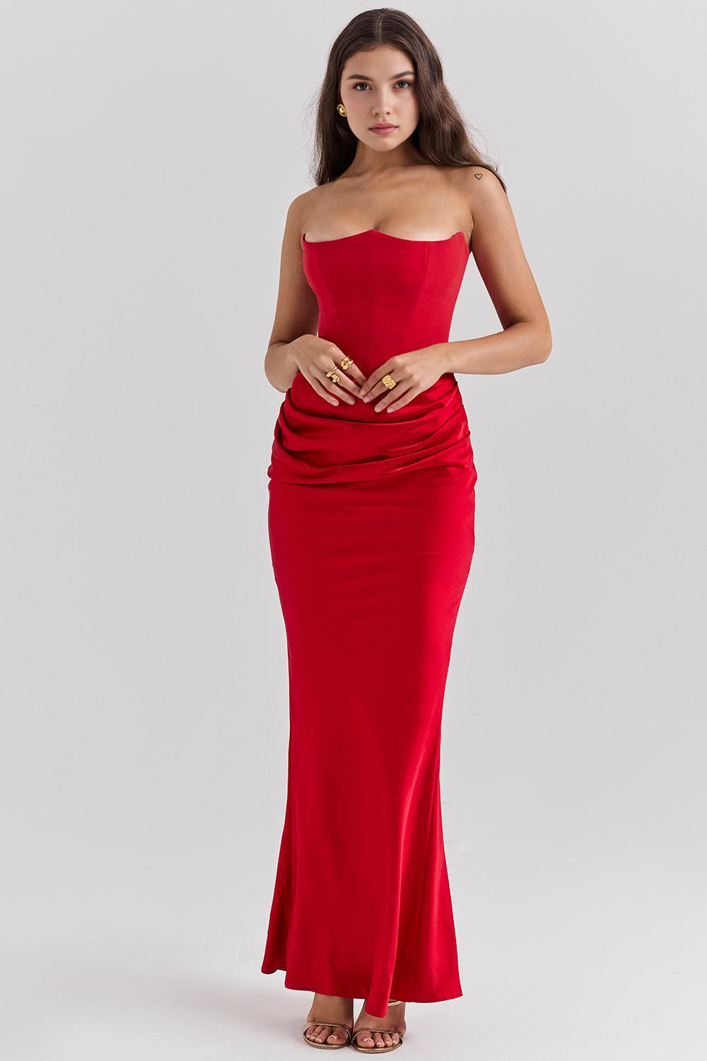 Langes, formendes Kleid Lily