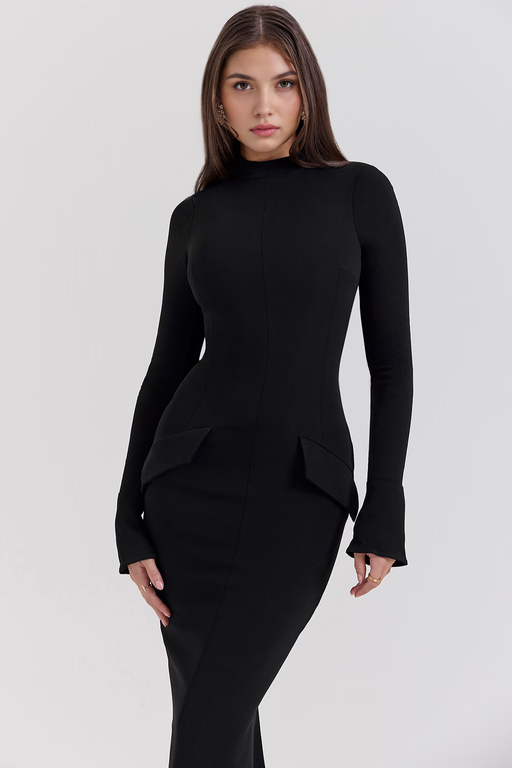 Kayla Langarmkleid