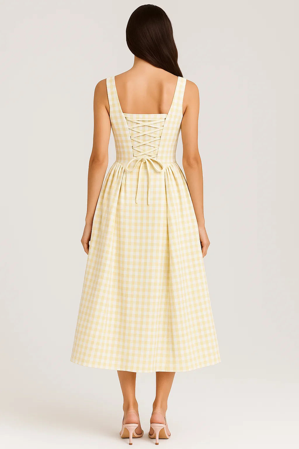 Plaid Bustier Dress